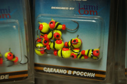 Мормышка вольфрамовая Lumicom Капля с ушком Ф4 обмазка винт малек MYBL, цена за 1 шт.