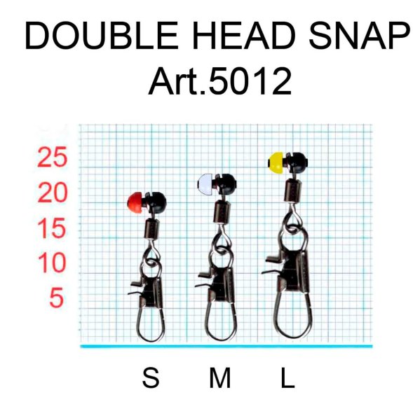 Застежка Fish Season с вертлюгом дв. пластик №S 4шт 5012-SF