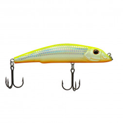 Воблер KYODA SHARK MINNOW-105F 10,5 см 18.0 гр цвет P277-1, заглубление 0,5-1,0м.