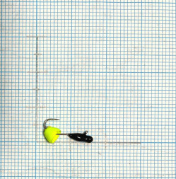 Мормышка свинцовая True Weight цена за 1 шт Веснянка d2.5 колокольчик желтый