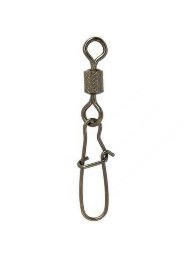 Вертлюг с карабином Condor Rolling Swivel With Nice Snap, Black Nikel, размер 1 50 шт.