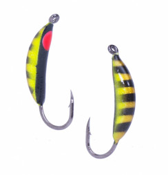 Мормышка вольфрамовая Lumicom Супербанан Ф2 покраска 345, цена за 1 шт.