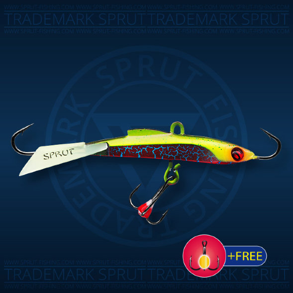 Балансир рыболовный для зимней рыбалки Sprut Usuri №7 17г 70мм RVL+тр. с ф/к