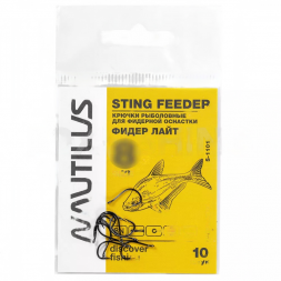 Крючок Nautilus Sting Feeder Фидер Лайт S-1101BN №12 10 шт.